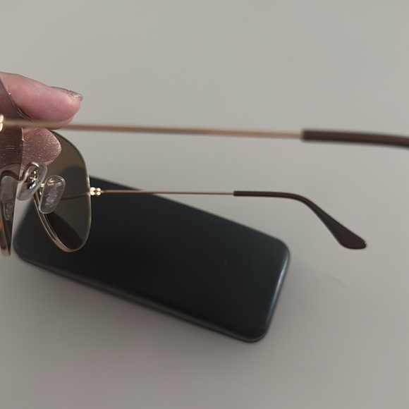 Stylish RayBans Gold Aviator Prescription Sunglasses